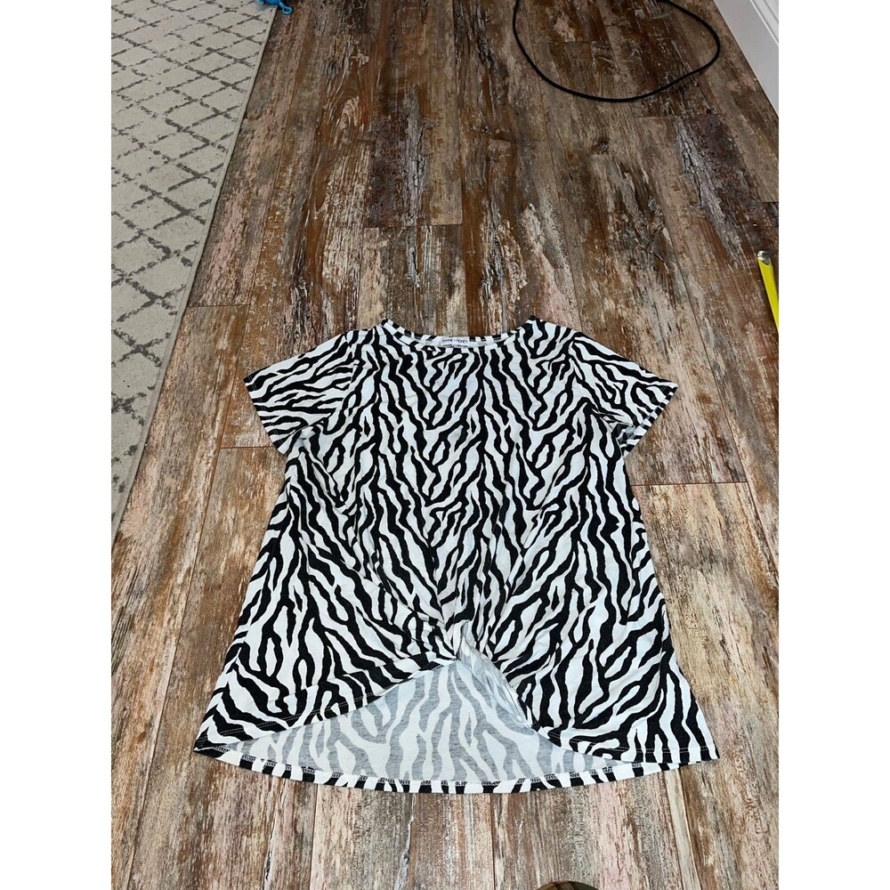 Women’s Thyme & Honey Zebra Print Blouse Size XL